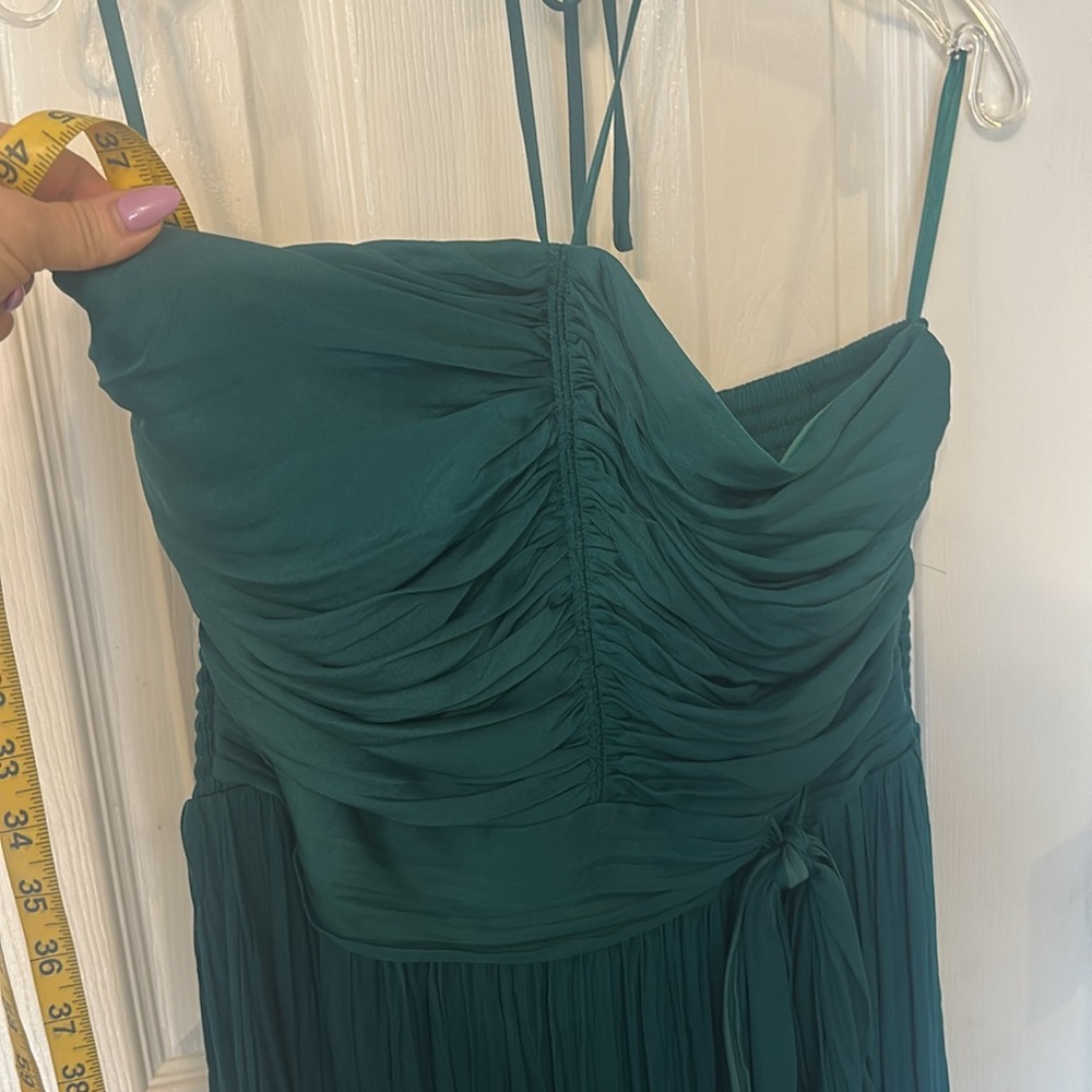 WHBM NWT Elegant Teal Strapless Dress with halter tie option. - Picture 11 of 11